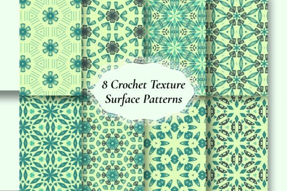 8 Mint Green Retro Textured Patterns