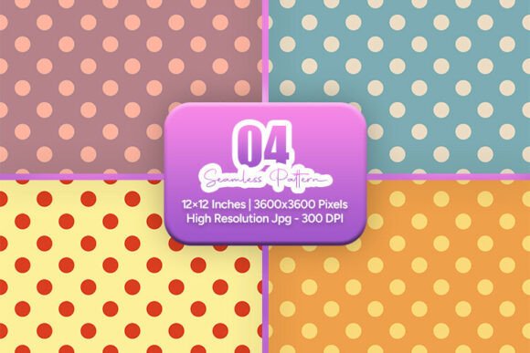 Bright Retro Polka Dot Seamless Patterns: A Vibrant Addition to Creative Projects