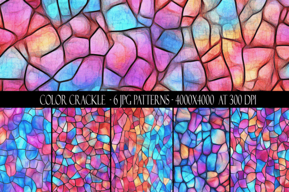 Color Crackle Seamless Patterns: A Creative Design Solution