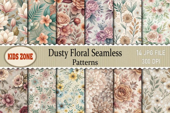 Dusty Floral Seamless Patterns: A Timeless Design Element for Modern Creatives
