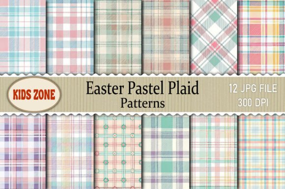 Easter Pastel Plaid Patterns: A Creative and Versatile Design Element
