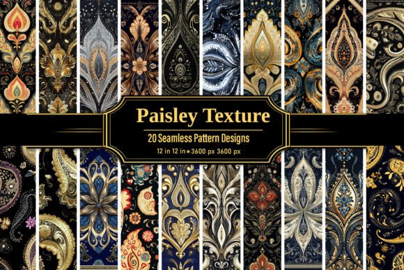 Enhance Your Creative Projects with Classic Paisley Seamless Textures