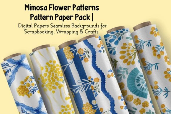 Mimosa Flower Patterns: A Delicate Touch for Creative Projects