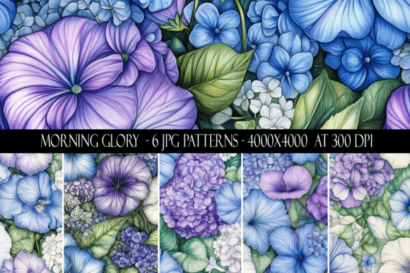 Morning Glory Flower Seamless Patterns: A Creative Powerhouse for Modern Designers