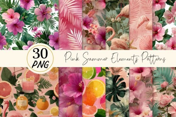 Pink Summer Elements Seamless Patterns – A Practical Guide for Designers