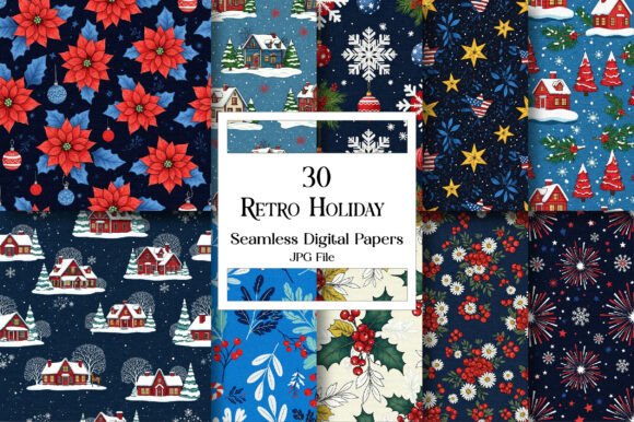 Retro Holiday Patterns: Nostalgic Designs for Festive Projects