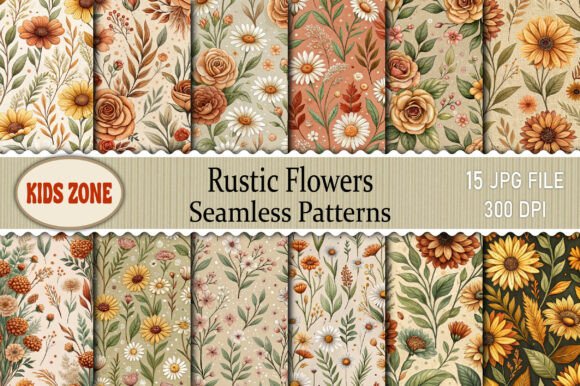 Rustic Flowers Seamless Patterns: A Comprehensive Overview