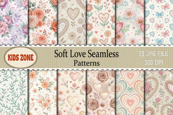 Strategic Use of Soft Love Seamless Patterns for Creative and Business Goals