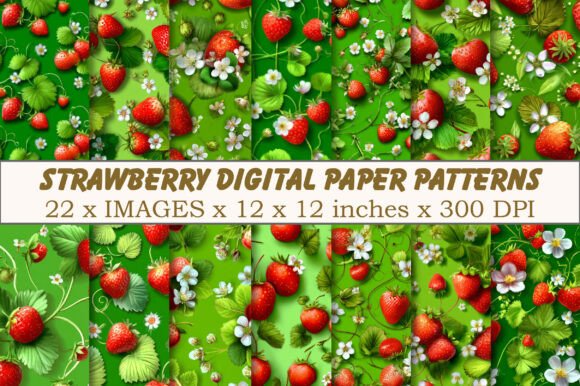 Strawberry Digital Paper Patterns: Creative and Practical Uses