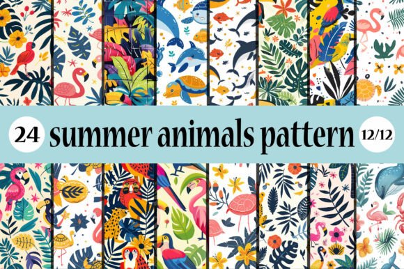 Tropical Animal Seamless Patterns PNG: A Creative Boost for Designers and Entrepreneurs